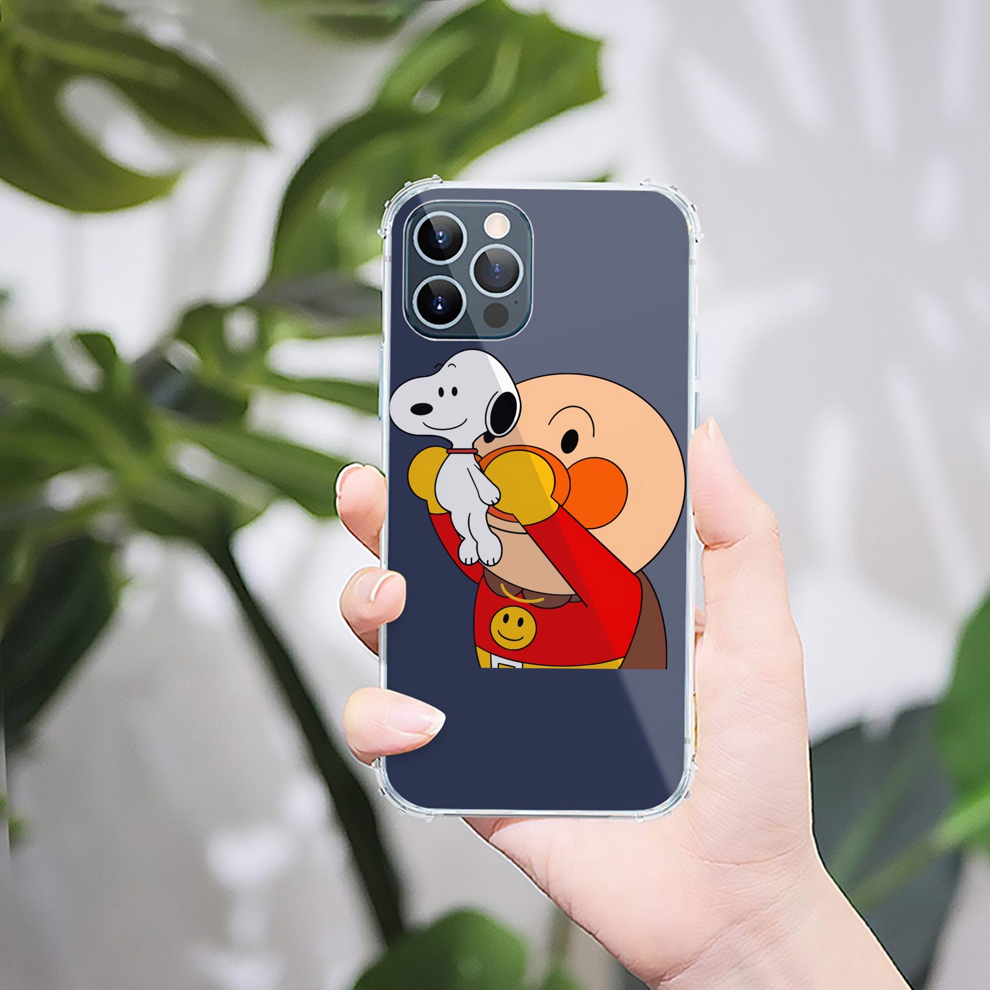 （画像用） アンパンマン Anpanman 【iPhone 12シリーズ対応】透明スマホケース（クリアソフトケース）